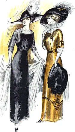 Delighful Dresses for House Wear. The Delineator, February 1911.