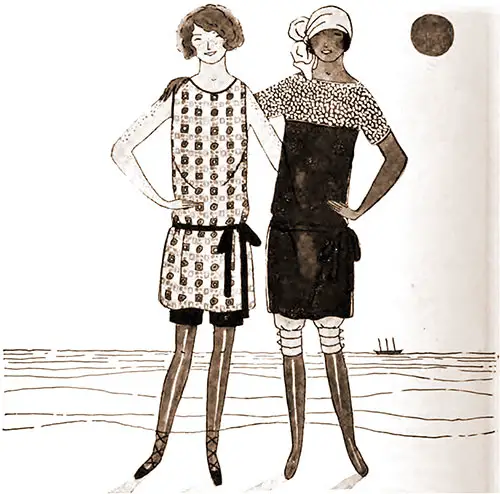 Advertisement from Hollander Swimmint Attire. Vogue Magazine, 1 June 1922.