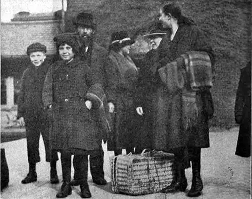 Some of the Russian Refugees at Ellis Island.