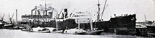 he Canadian Government Merchant Marine Ship SS "Canadian Ranger" at Buenos Aires circa 1920.