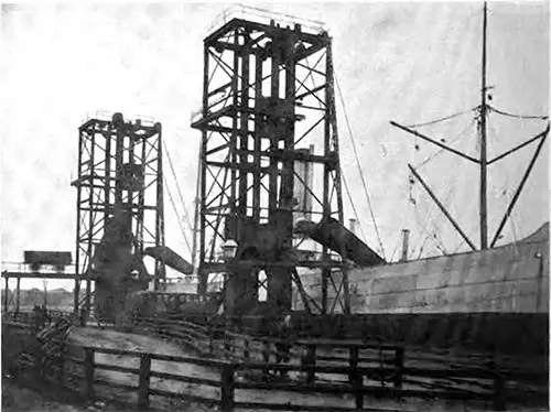 Double Coal Hoists - Alexandra Docks at Hull.
