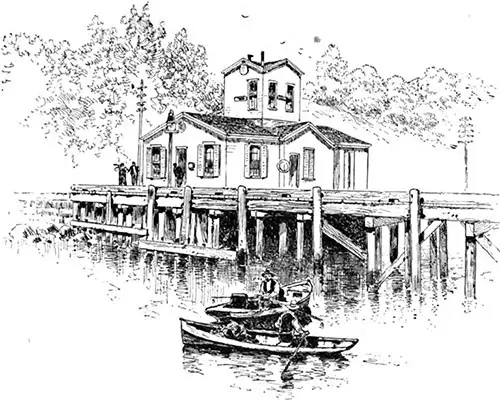 Telegraph Office and Quarantine Boathouse.