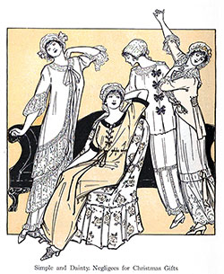 Simple and Dainty. Negligees for Christmas Gifts. Good Housekeeping Magazine, December 1912.
