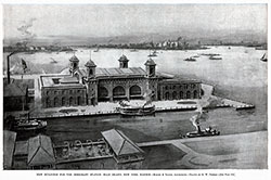 The New Buildings at Ellis Island Immigration Station - 1898