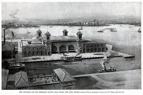 The New Buildings at Ellis Island Immigration Station - 1898