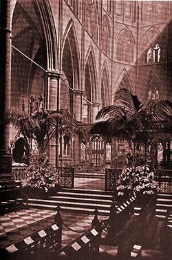 GGA Image ID # 16040d3c7f The Sacrarium, Westminster Abbey, as Decorated for the Wedding of the Earl of Crewe and Lady Peggy Primrose. Lady's Realm, June 1902.