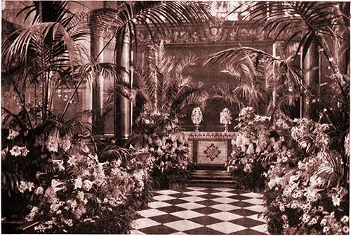 St. George's, Hanover Square, as Decorated for the Wedding of the Hon. Henry Portman and Countess of Portarlington. Lady's Realm, June 1902.