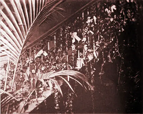 The Decoration of a Staircase for a Wedding Reception. Lady's Realm, June 1902.