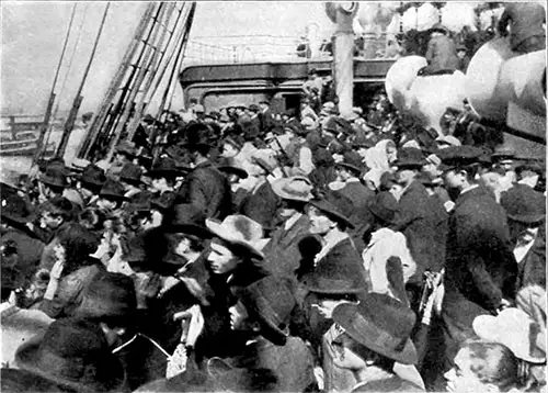 Steerage Passengers Eagerly Turned Their Eyes to the Statue of Liberty.