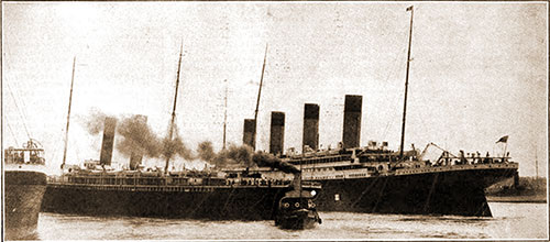 The Ill-Fated Titanic Leaving Southampton.