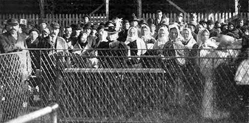 Hungarian Peasants Passing Through the Barge Office.