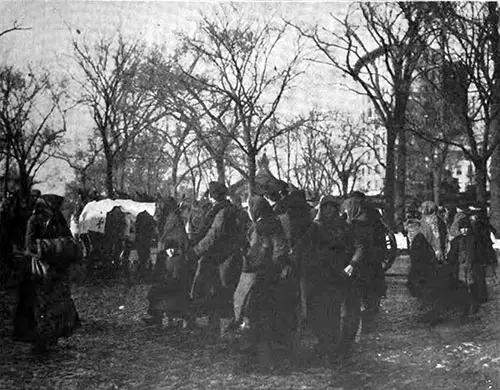 A Group of Russian Mennonites Who Have Just Passed the First Portals to American Citizenship.