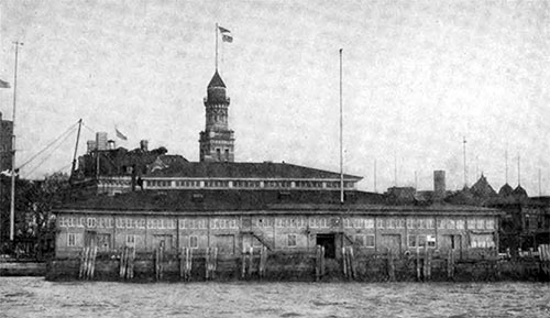 The Barge Office. The Immigrant's First View of The Metropolis Of New York.