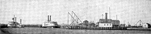 View of Ellis Island from the Bay.