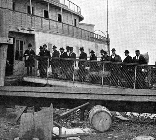 Immigrants Going Aboard the Narragansett.