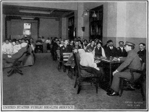 Secondary Mental Inspection or Weeding-Out Process at Ellis Island.