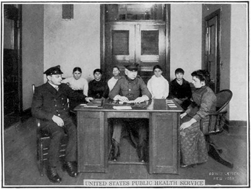 First Regular Examination 24 Hours After Arrival at Ellis Island.