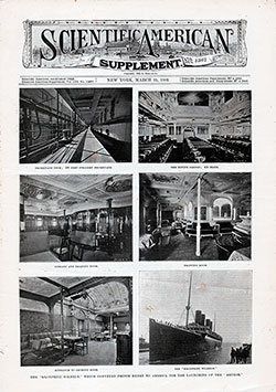 Front Page of the Scientific American Supplement No,. 1367 from 25 March 1902