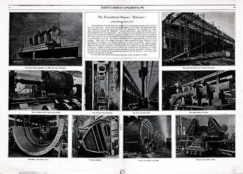 The Transatlantic Steamer Britannic - A Fifty-Thousand Ton Vessel
