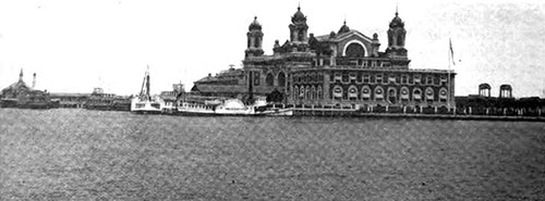 Government Building at Ellis Island, Just off the Battery in New York