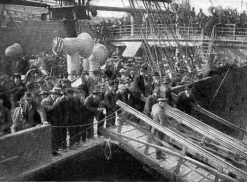 Aliens Leaving America in December 1907, to Return to Europe.