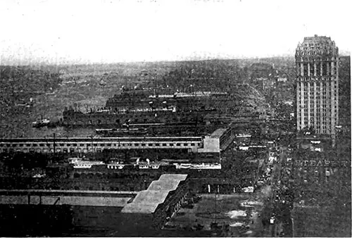 Part of New York's Four Hundred and Four Miles of Docks