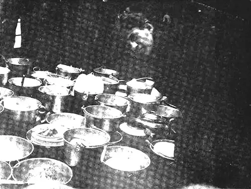 Jewish Steerage Passengers Engage in a Food Strike by Piling Their Dinner on the Deck in Protest Against Its Poor Quality.