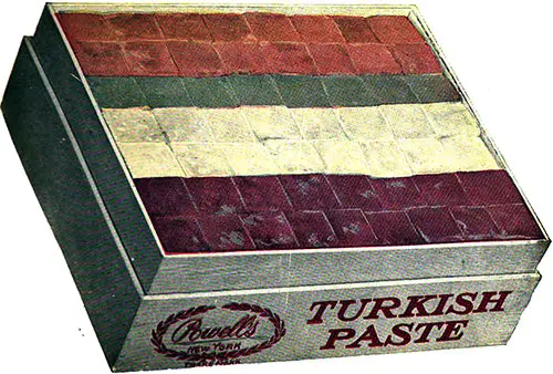Powell's Turkish Paste Made in the Following Flavors: Lemon, Orange, Peppermint, Raspberry, Lime, and Clove.
