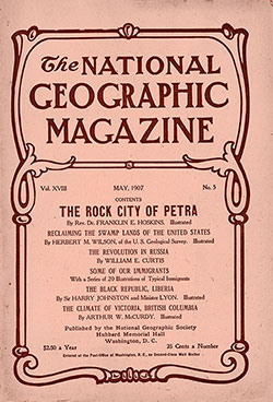 GGA Image ID # 1a021bd467 Front Cover, The National Geographic Magazine, Vol. XVIII, No. 5, May 1907.