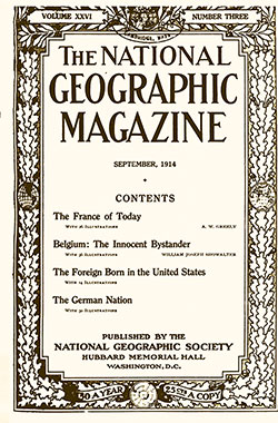 GGA Image ID # 1a02bdab62 Front Cover, The National Geographic Magazine, Vol. XXVI, No. 3, September 1914.