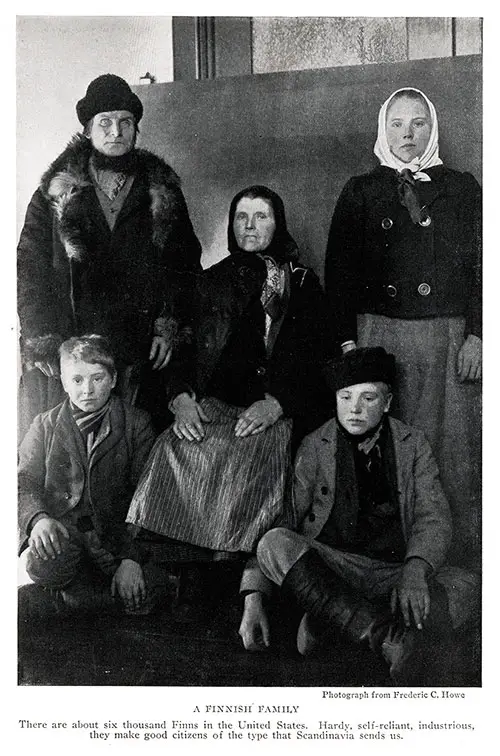 A Finnish Immigrant Family at Ellis Island.