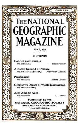 GGA Image ID # 1a0280b9dd Front Cover, National Geographic Magazine, Volume XXXIII, Number 6, June 1918.