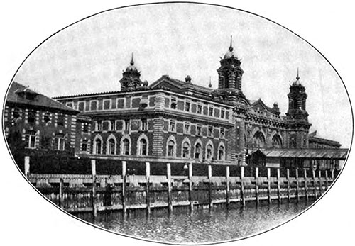 Main Immigration Building at Ellis Island.
