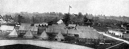 Emergency Hospital at Shelton, PA, Established by the State Board of Health, is All Under Canvas Tents.