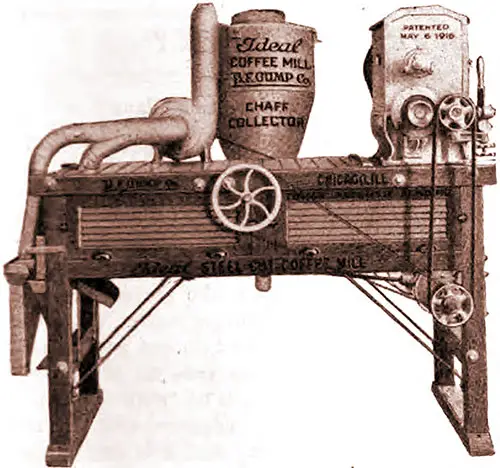 “Ideal” Steel-Cut Coffee Mill (S. F. Gump Co., Chicago) in Richmond Plant of Cheek-Neal Coffee Co.