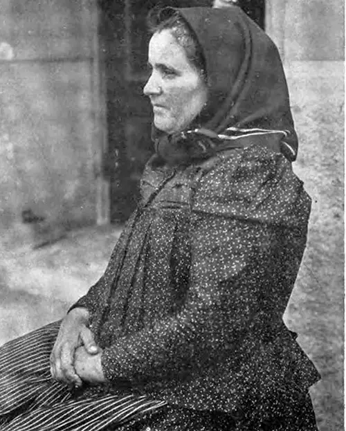 Polish Immigrant Woman at Ellis Island.