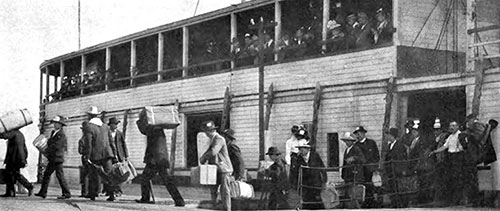 Immigrants Landing on Ellis Island.
