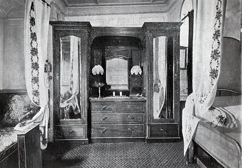 First Saloon Stateroom on the RMS Mauretania.