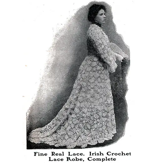Irish Crochet Lace Robe by John Wilsons' Successors Ltd. of London