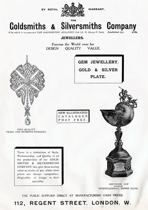 Goldsmiths & Silversmiths Company, Wedding Presents, Presentation Plate, Etc.