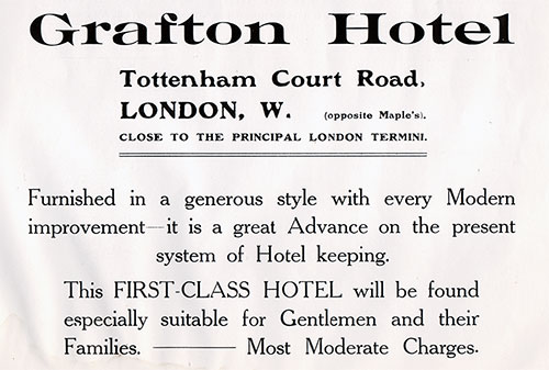 Grafton Hotel in London