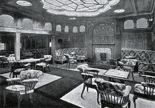 First Class Smoking Room on the RMS Caronia.