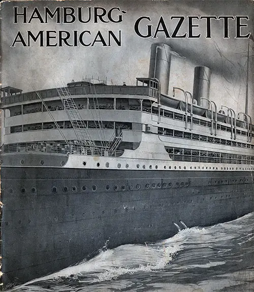 Front Cover, May 1910 Issue of the Hamburg-American Gazette.