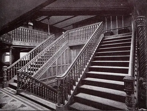 RMS Teutonic Grand Staircase.