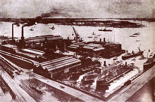 Wilton's Engineering & Slipway Company Ship Repair Yard in Rotterdam.