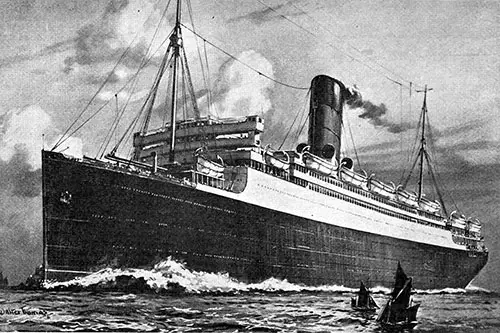 The New Cunarder RMS Scythia.