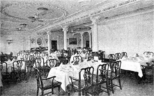 The Dining Room of the "Arundel Castle" is Paneled in Georgian Fashion.