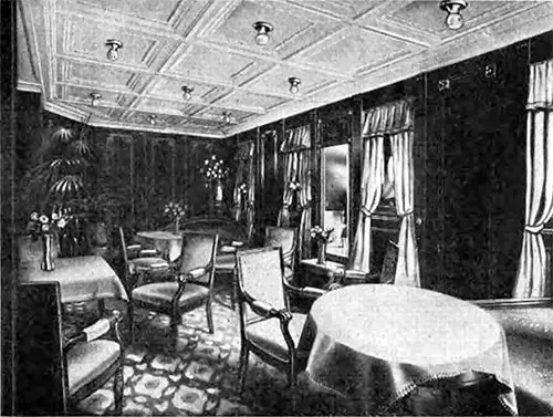 First Class Ladies' Lounge on the Frederik VIII.