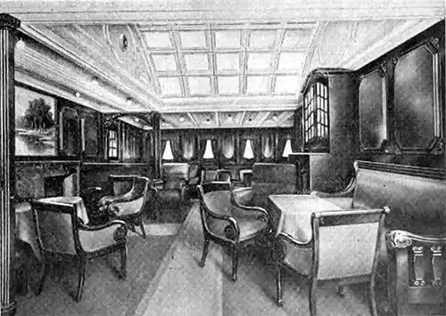 First Class Smoking Room on the Frederik VIII.