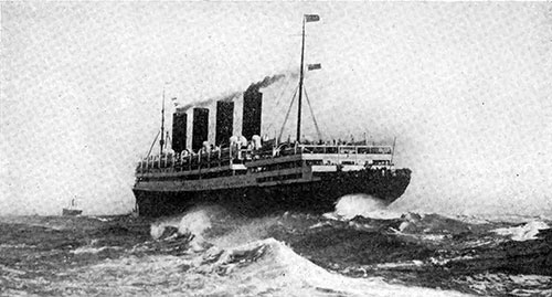 The Cunard liner Aquitania is equipped with a complete Foamite system installment in her boiler room